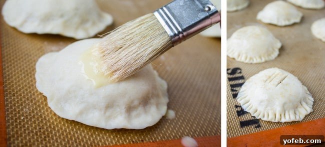 Crimped Cranberry Dulce de Leche Hand Pies