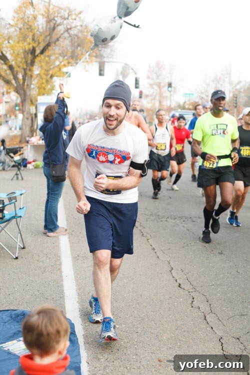 Spring Asparagus Egg Stratta 3 smiling guy running a marathon.