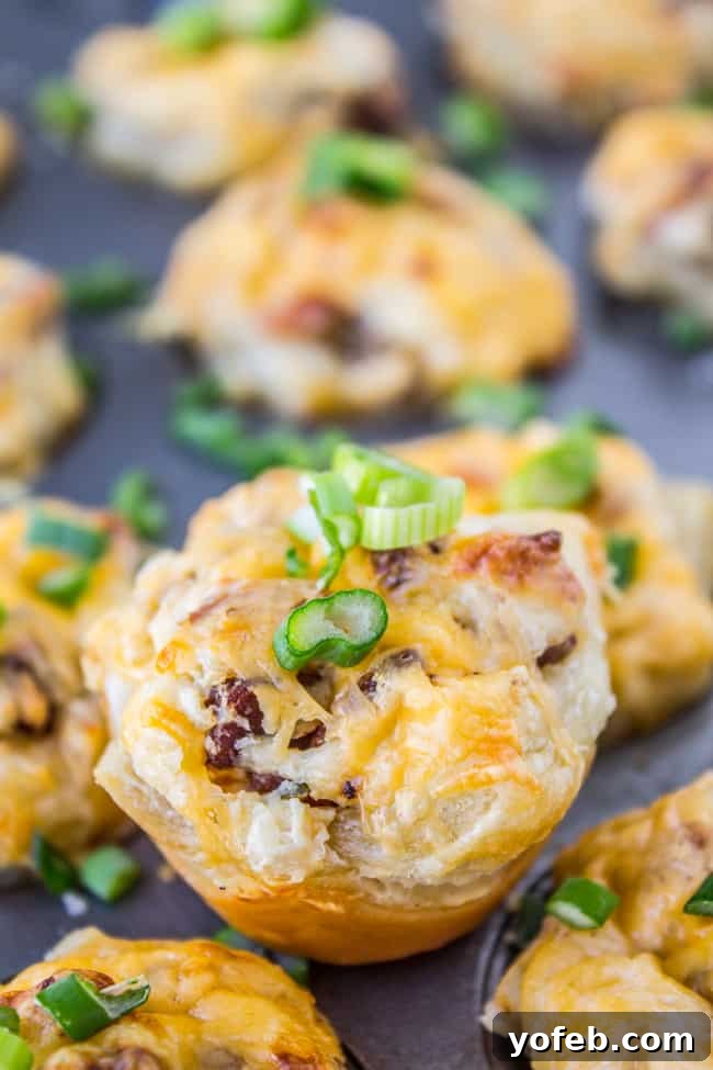 Cheesy Bacon Ranch Puffs - savory party food