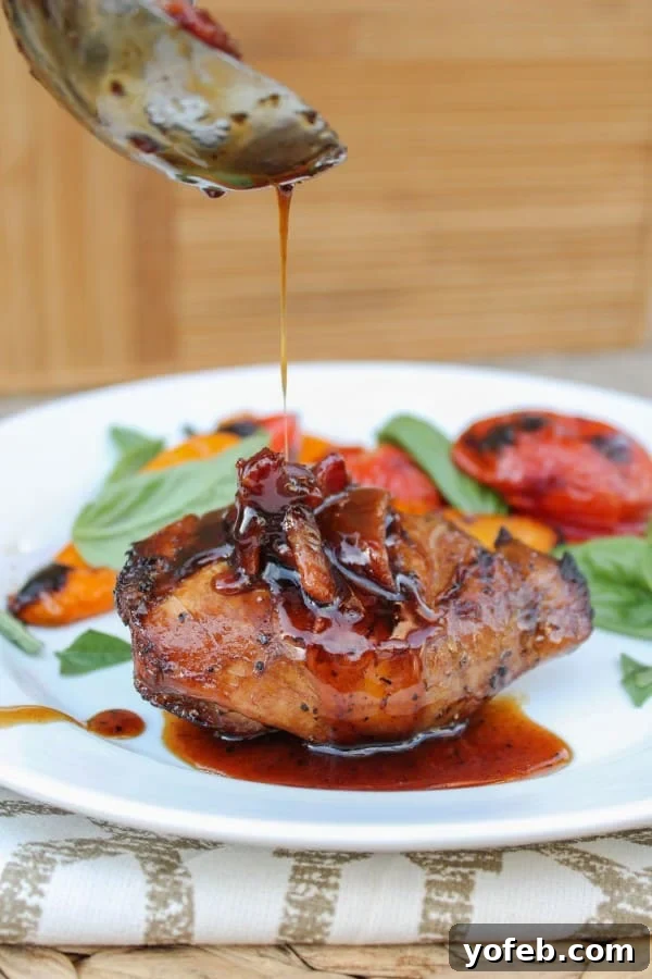 The Food Charlatan's 2014 Recipe Hall of Fame: Our Top 5 11 Balsamic Grilled Chicken with Spicy Honey Bacon Glaze, a flavorful recipe from The Food Charlatan.