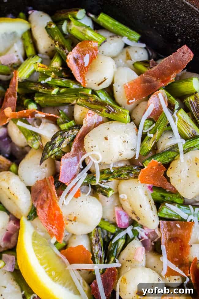 Nutty Brown Butter Gnocchi with Crisp Asparagus 10 Brown Butter Gnocchi with Asparagus and Prosciutto from The Food Charlatan