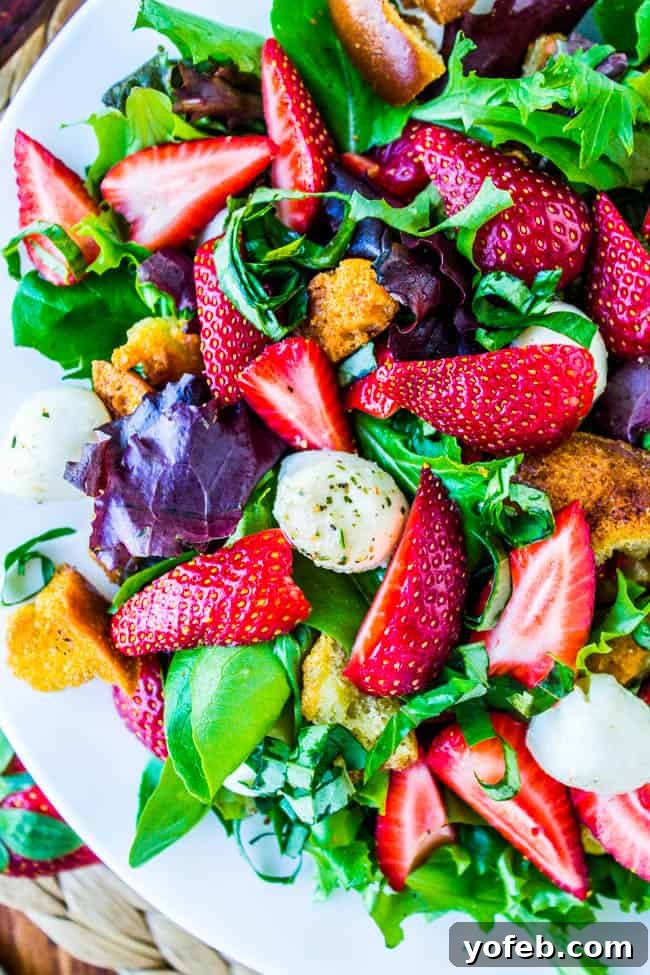 Refreshing Strawberry Panzanella 11 Fresh basil leaves, chiffonade-sliced, ready for the Strawberry Panzanella Salad