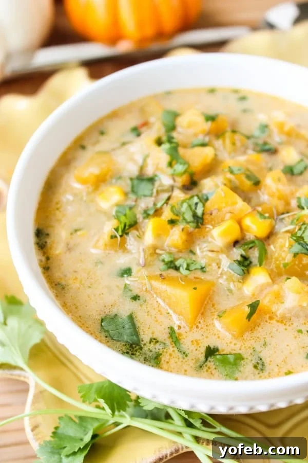 The best pumpkin and chipotle corn chowder