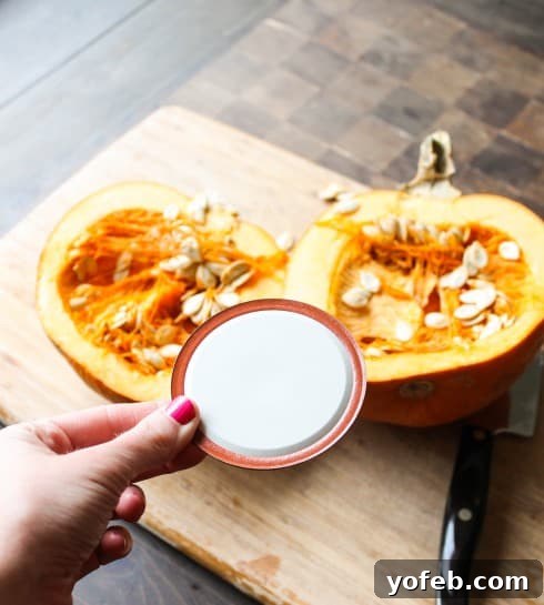 Cleaning out pumpkin seeds