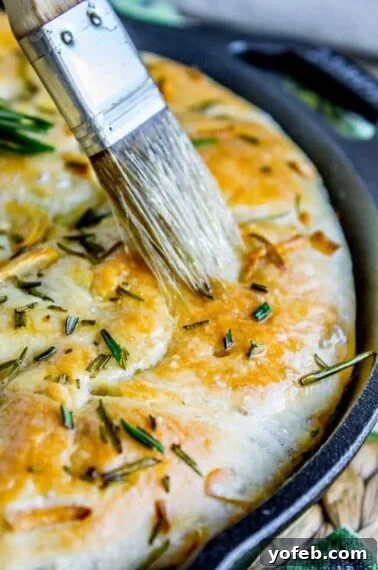 Soft Honey Whole Wheat Bread Recipe 17 Garlic and Rosemary Skillet Bread from The Food Charlatan
